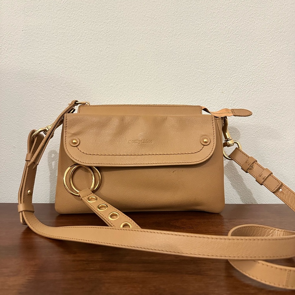 See By Chloe Tan Leather Crossbody Bag